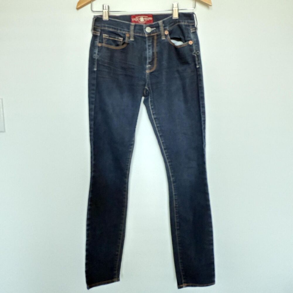 Lucky Brand 26 Jeans Womens 2 Blue Sofia Skinny Ankle Medium Wash Stretch Denim